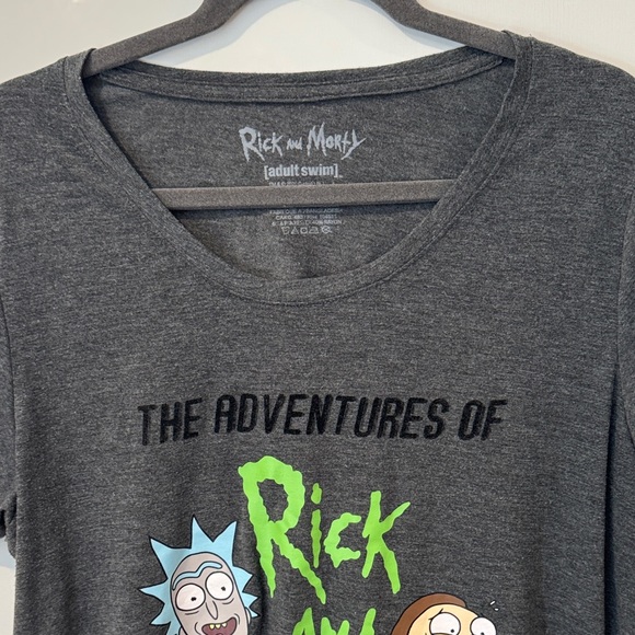 Rick and Morty dark gray shirt - Picture 4 of 11